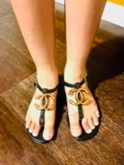 Women Thong Sandals With Back CC